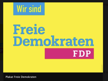 Plakat Freie Demokraten (25 Stk.)